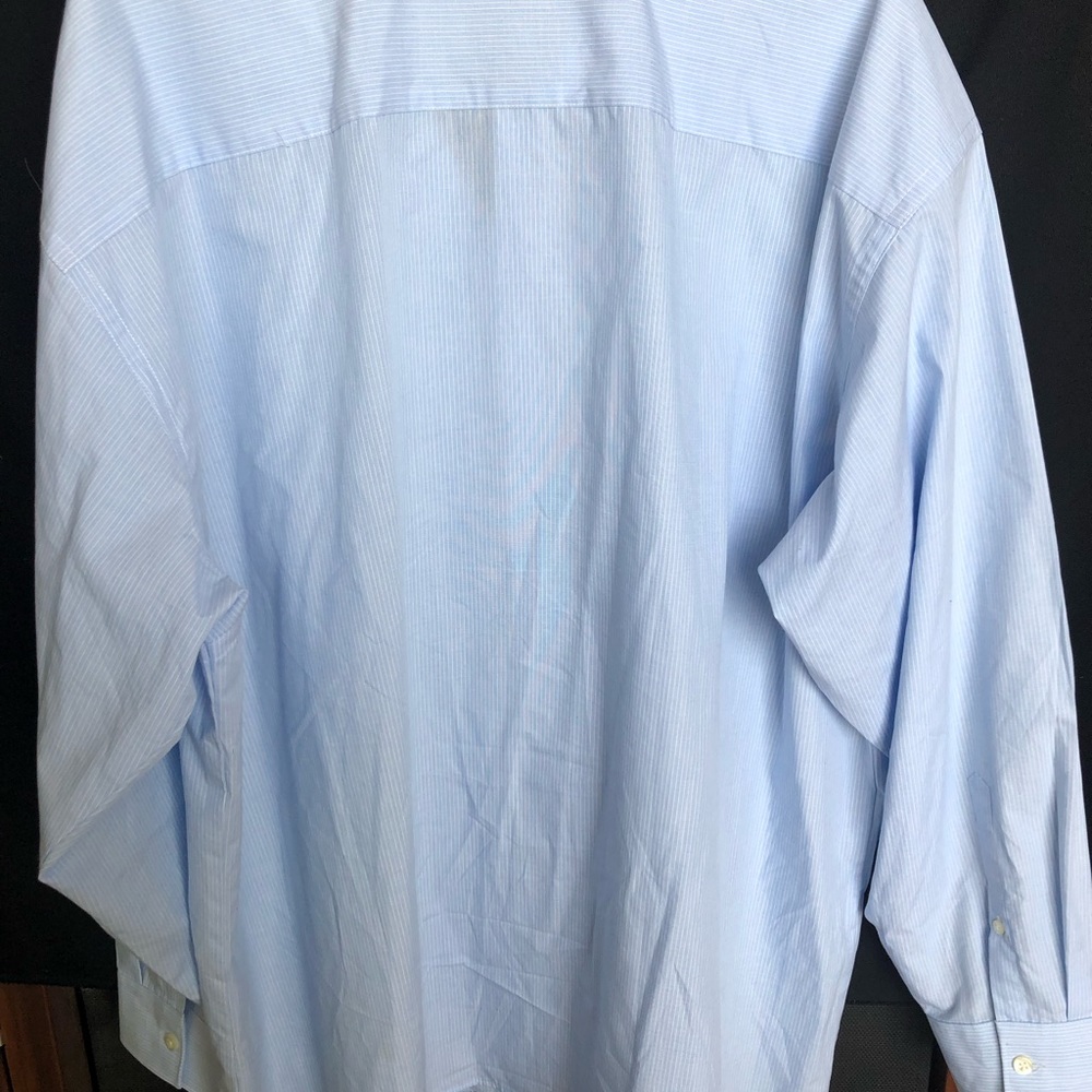 Unlisted, Kenneth Cole reg fit men 18-18 1/2, 34-35 2XL Bangladesh blue 60% cot - Picture 7 of 7